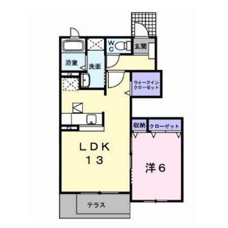 清洲駅 徒歩8分 1階の物件間取画像